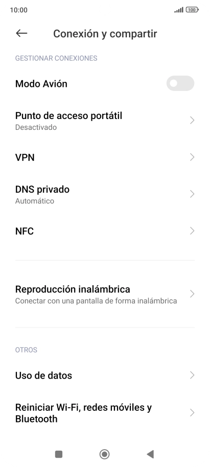 Pulsa Uso de datos.