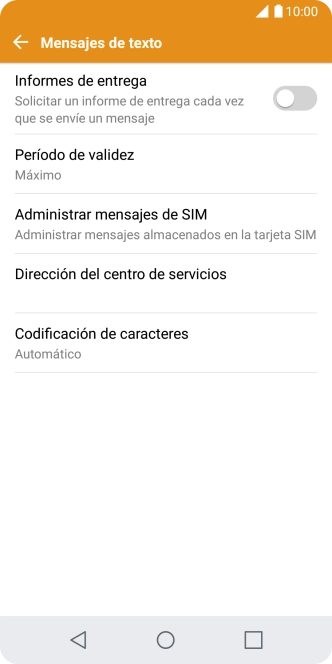 Pulsa Dirección del centro de servicios.