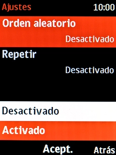 Selecciona el ajuste deseado.