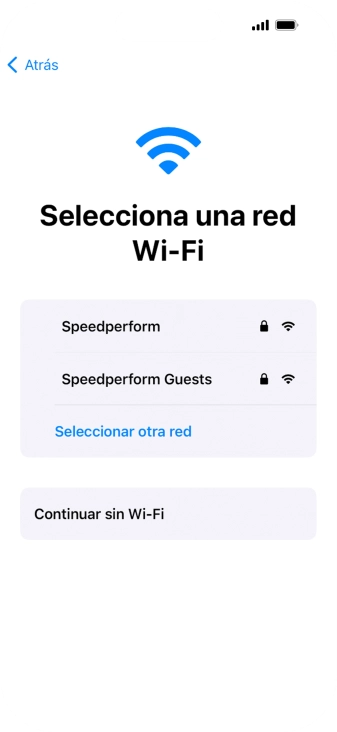 Pulsa la red wifi deseada.