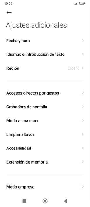 Pulsa Fecha y hora.