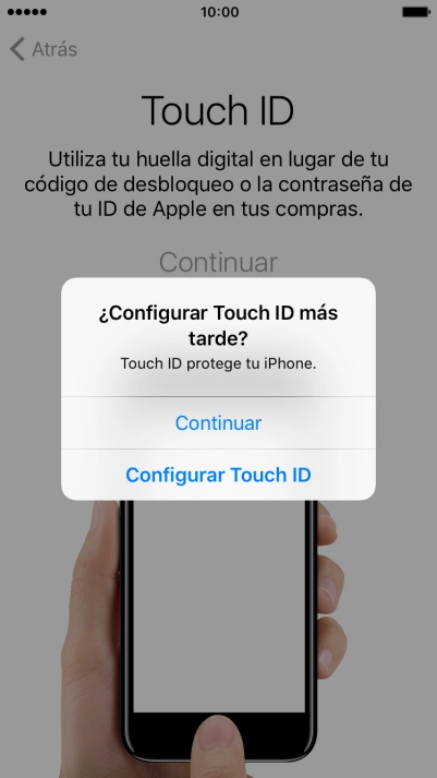 Si desactivas la función, pulsa Continuar.