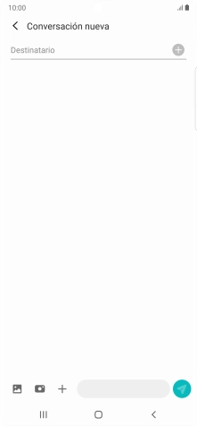 Pulsa en el campo de búsqueda e introduce las primeras letras del nombre del destinatario deseado.