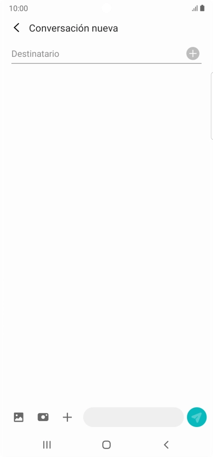 Pulsa en el campo de búsqueda e introduce las primeras letras del nombre del destinatario deseado.