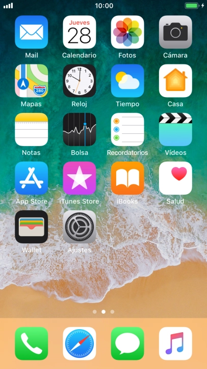 Cuando el icono de carga de batería aparece en la pantalla, el teléfono se está cargando.