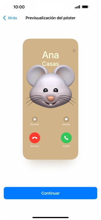 Pulsa Continuar.
