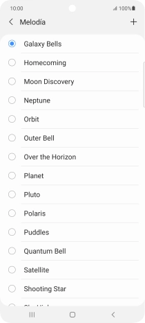 Pulsa el icono de añadir timbre de llamada.