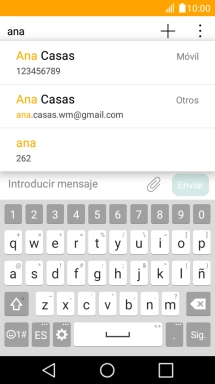 Pulsa el contacto deseado.