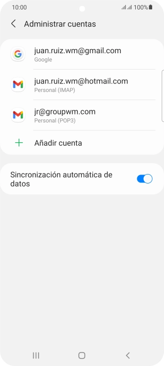Pulsa el indicador junto a 