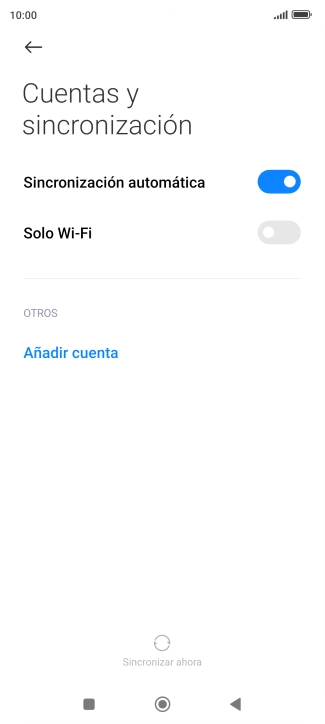 Pulsa Añadir cuenta.