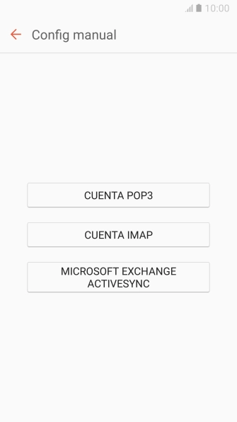 Pulsa CUENTA POP3.