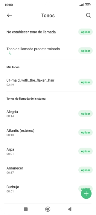 Pulsa la tecla de inicio para terminar y regresar a la pantalla de inicio.