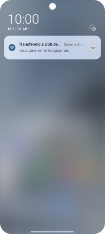 Pulsa Toca para ver más opciones.