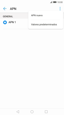 Pulsa APN nuevo.