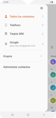 Pulsa Administrar contactos.
