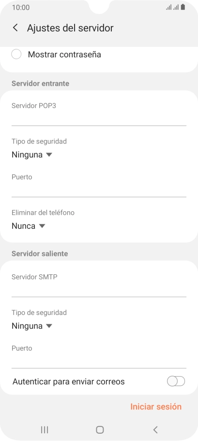 Pulsa Iniciar sesión.