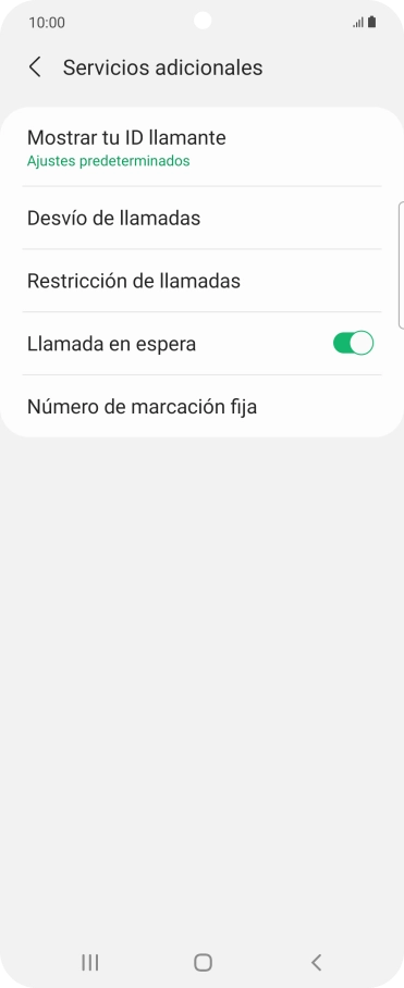 Pulsa Desvío de llamadas.