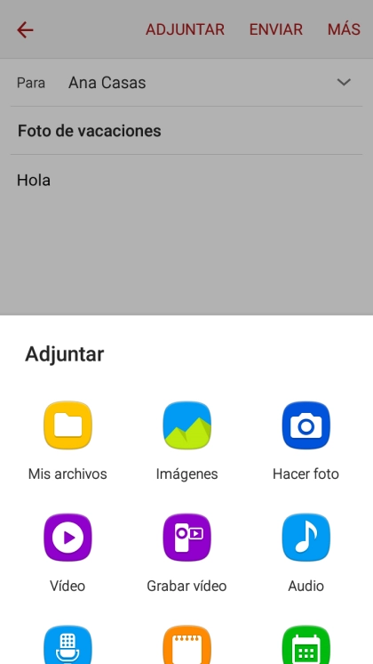 Pulsa Mis archivos y desplázate a la carpeta deseada.