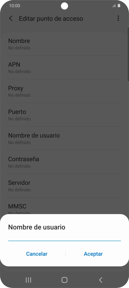 Introduce wap@wap y pulsa Aceptar.