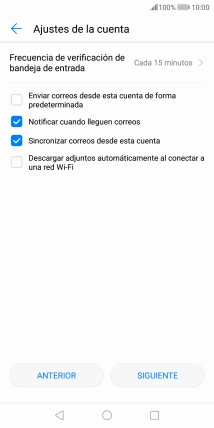 Si aparece en la pantalla esta imagen, tu cuenta de correo electrónico ha sido reconocida y configurada automáticamente. Sigue las indicaciones de la pantalla para introducir más información y terminar la configuración.