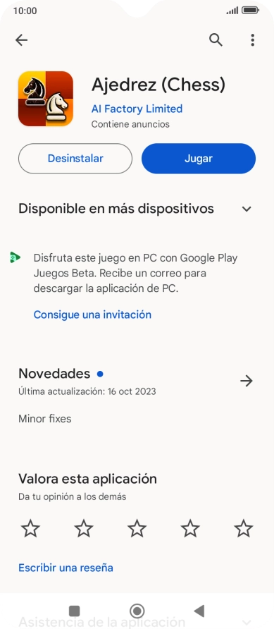 Pulsa Desinstalar.