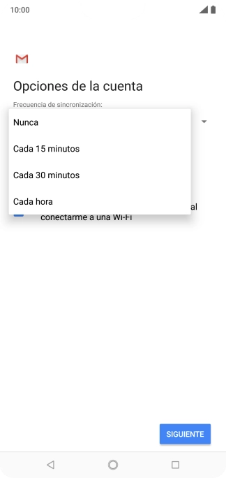 Pulsa el ajuste deseado.