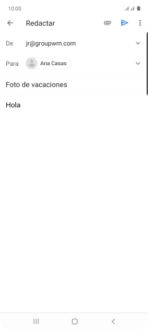 Pulsa el icono de anexos.