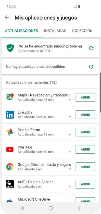 Pulsa INSTALADAS.