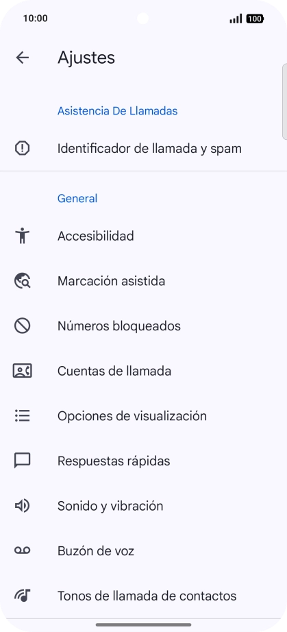 Pulsa Cuentas de llamada.