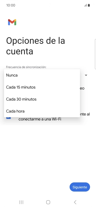 Pulsa el ajuste deseado.