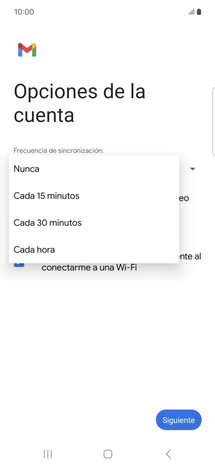 Pulsa el ajuste deseado.
