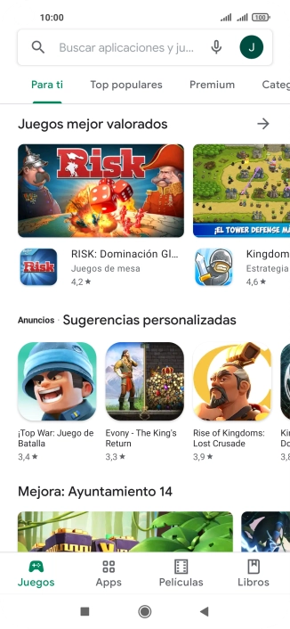 Pulsa el icono de perfil.