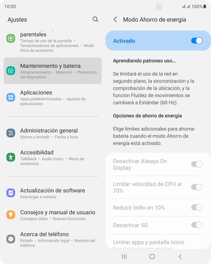 Pulsa la tecla de inicio para terminar y regresar a la pantalla de inicio.