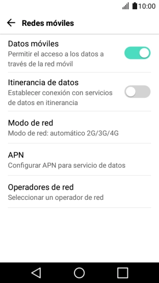 Pulsa Operadores de red.
