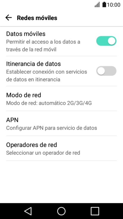 Pulsa Operadores de red.