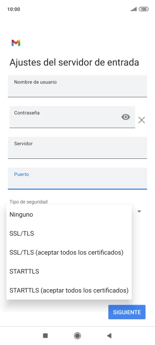 Pulsa Ninguno.
