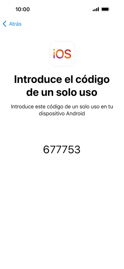 Seguir las indicaciones de la pantalla y de la app 