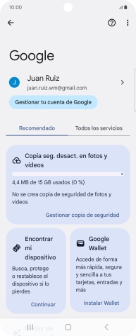 Pulsa Encontrar mi dispositivo.