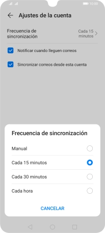 Pulsa el ajuste deseado.