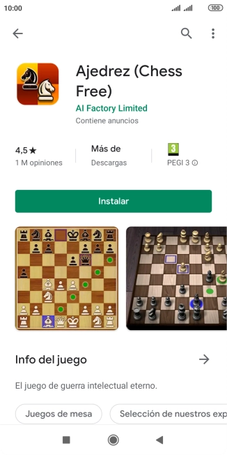 Pulsa Instalar y sigue las indicaciones de la pantalla para instalar la app.