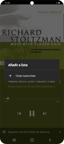 Pulsa Crear nueva lista.