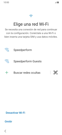 Pulsa la red wifi deseada.