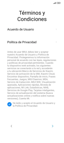 Pulsa la flecha hacia la derecha.