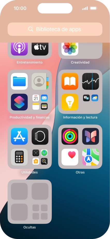 La app está ahora en la carpeta Ocultas en la biblioteca de apps.
