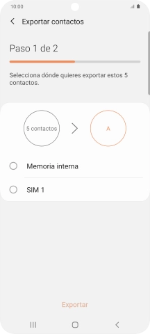 Pulsa el nombre de la tarjeta SIM.