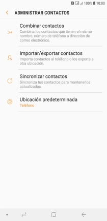 Pulsa Importar/exportar contactos.