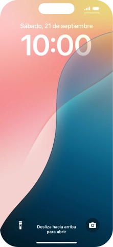 Pulsa en un lugar cualquiera de la pantalla de bloqueo y mantén la pulsación unos instantes.