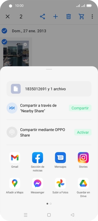 Pulsa Guardar en Drive.