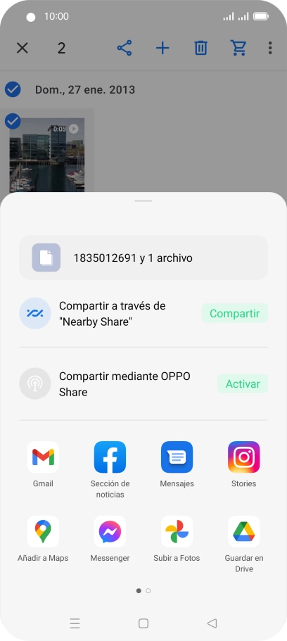 Pulsa Guardar en Drive.