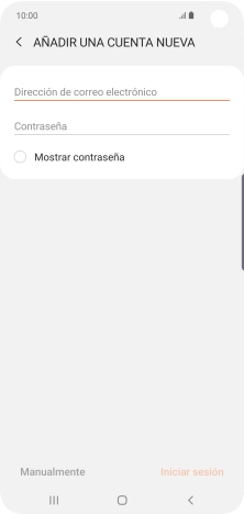 Pulsa Dirección de correo electrónico e introduce tu dirección de correo electrónico.